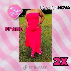 Fashionova Carried Away Crepe Knit Gown - 2X